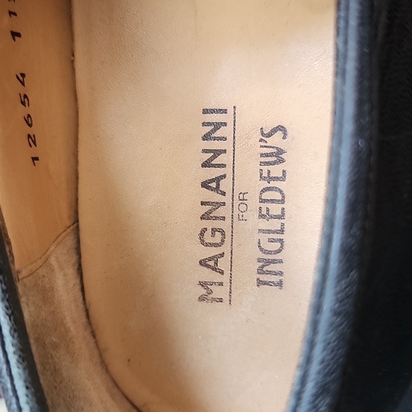 Magnanni Frederico Cap Toe Oxfords in Black - Picture 4 of 11